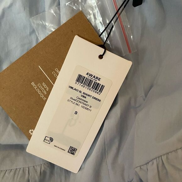 Short Tiered Dress by Aware by Vero Moda Sz S - Picture 10 of 10